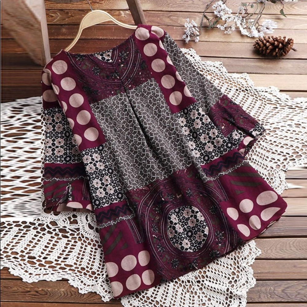 Unique Linen Blend Top